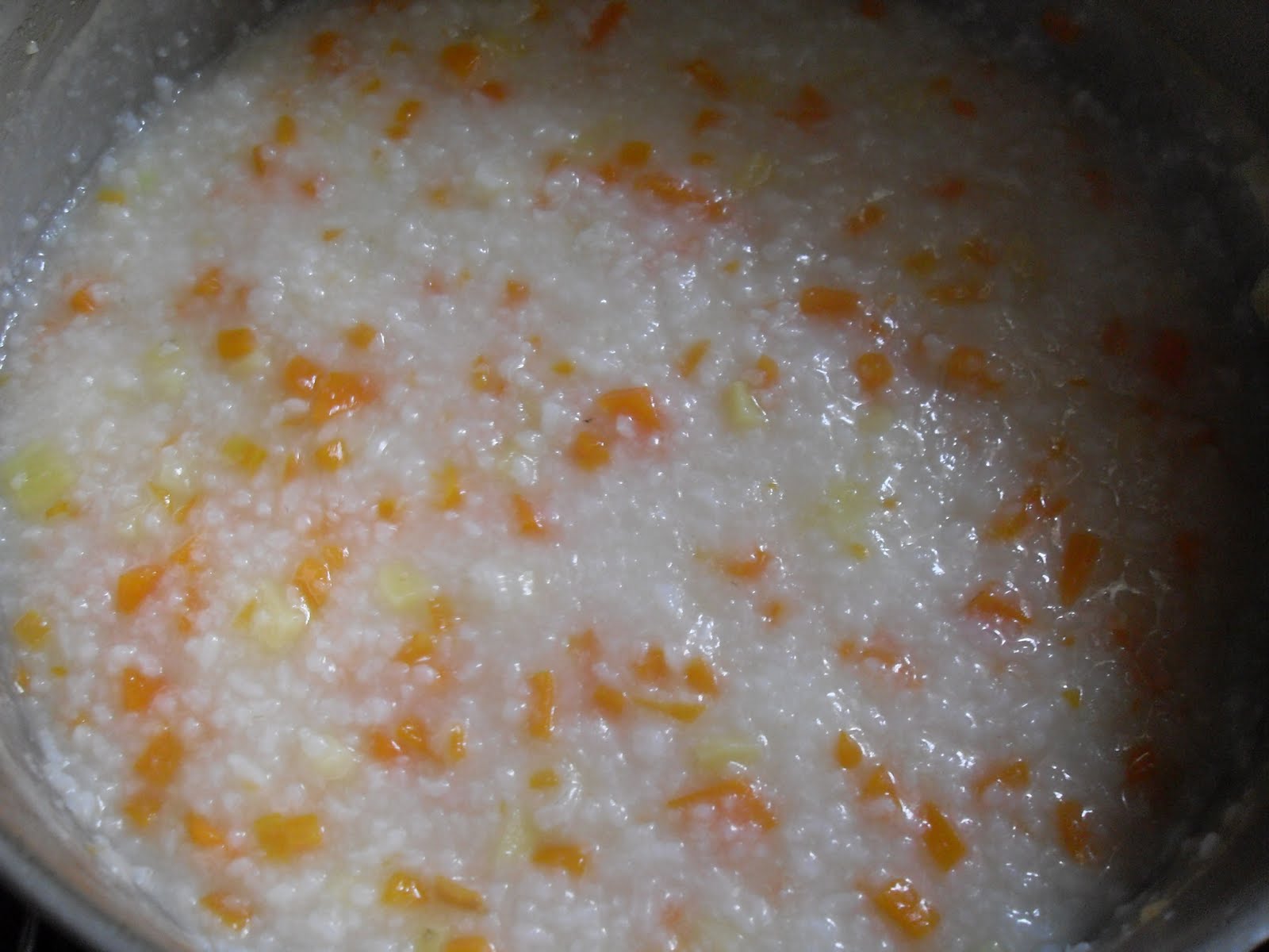 Century Egg, Carrot And Potato Porridge