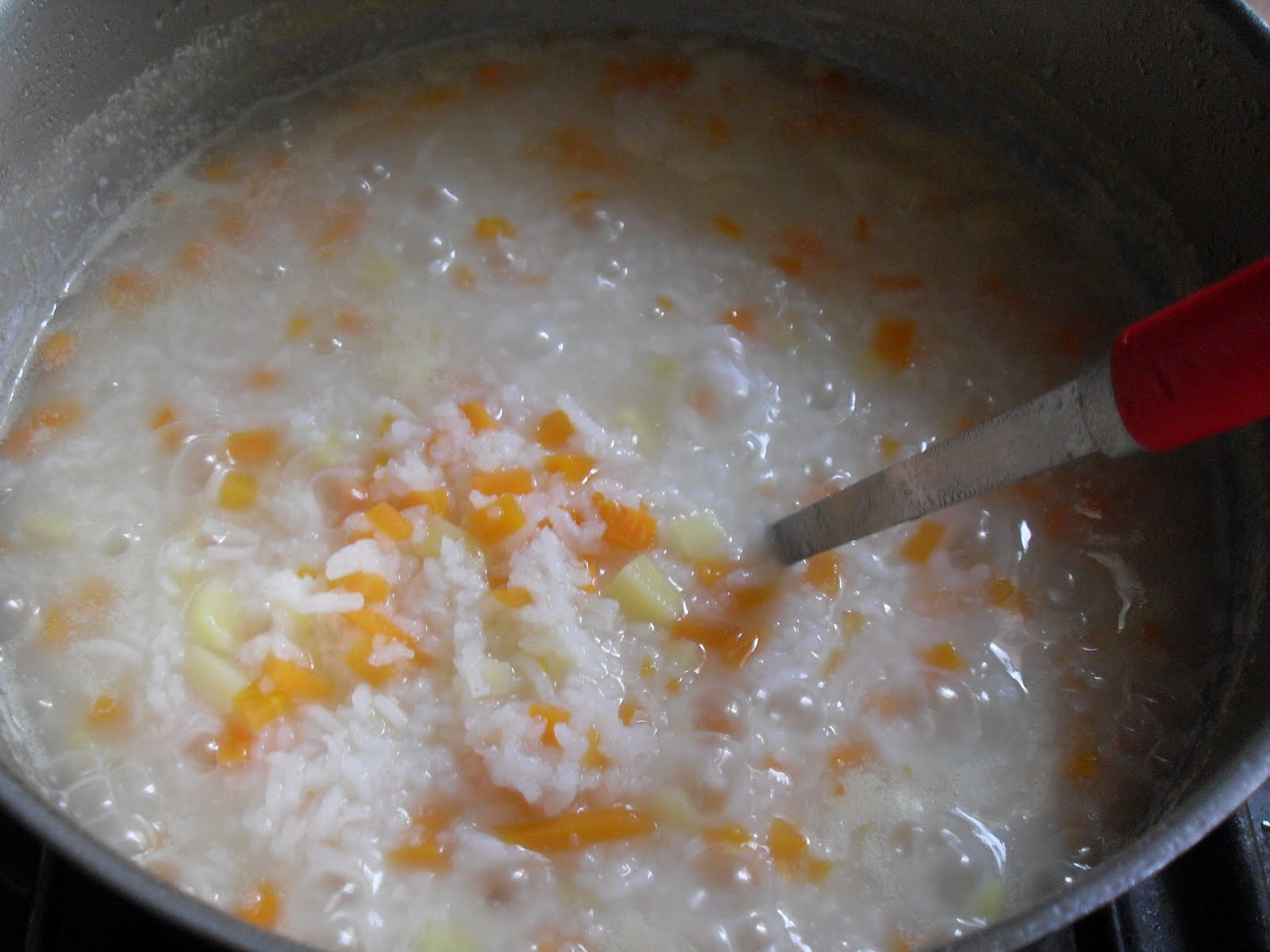 Century Egg, Carrot And Potato Porridge