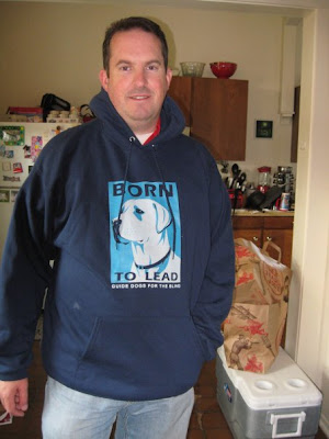 John modeling our Born To Lead Hoody Sweatshirt