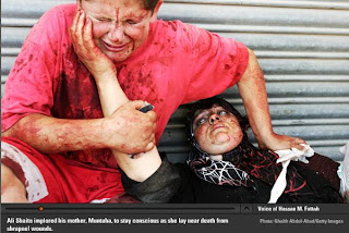 Irão e Israel visitam o vagueando .... Gaza+-+Morte+e+sofrimento