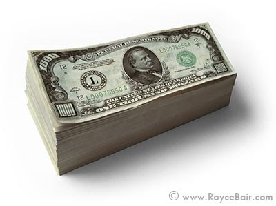 Stack of $1000 Bills