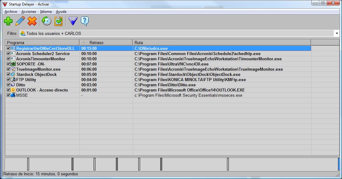 Off topic : Startup Delayer ( Acelera el inicio Windows )