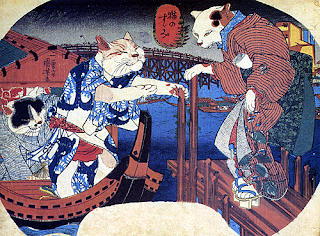 Risultati immagini per HIROSHIGE UTAGAWA GATTI?