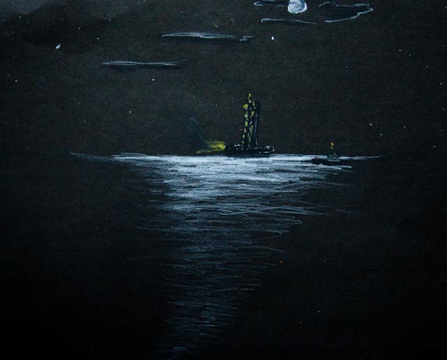 full moon drawing