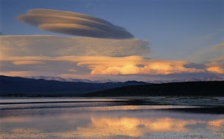 Fotografía de una nube lenticular