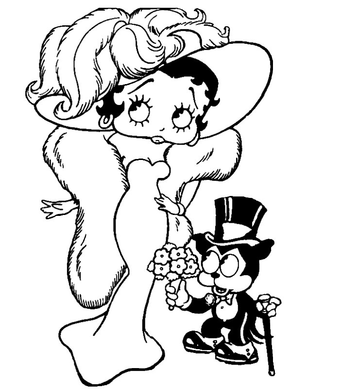 Betty Boop Pictures Archive - BBPA: Betty Boop coloring book pages