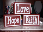 Faith Hope Love Blocks