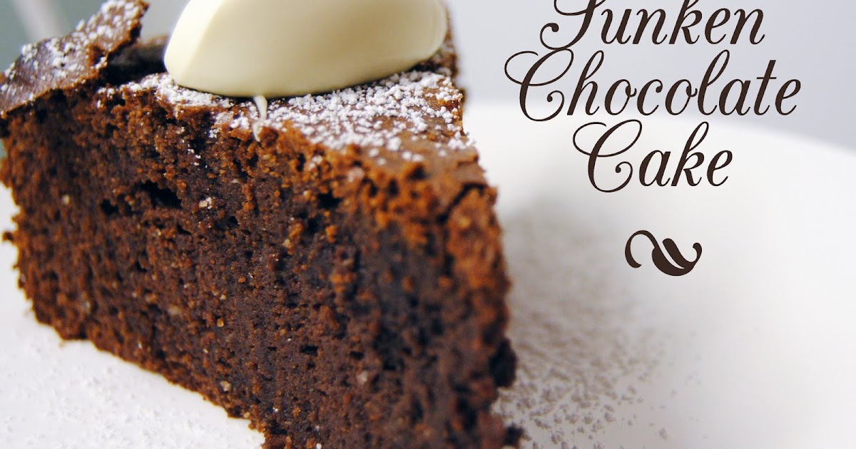 Sunken Chocolate Souffle Cake Sunken Chocolate Souffle Cake