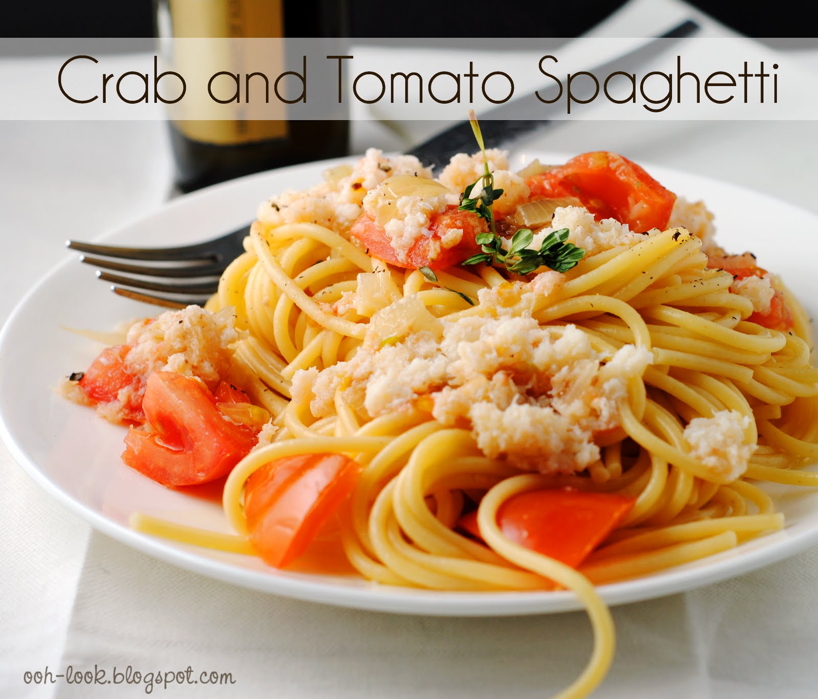 Ooh, Look... Encore Crab and Tomato Spaghetti