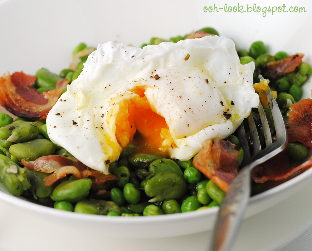 poached egg salad