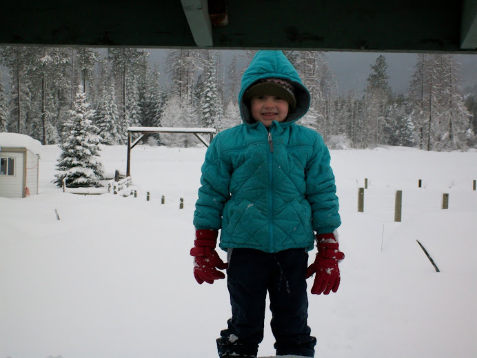 Jenna is standing above the deck