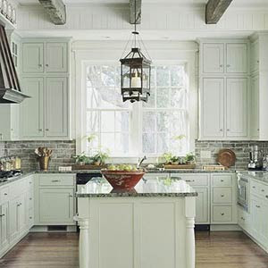 Kitchen Designs on An In Kitchen Eating Area And Slipcovered Upholstered Chairs And