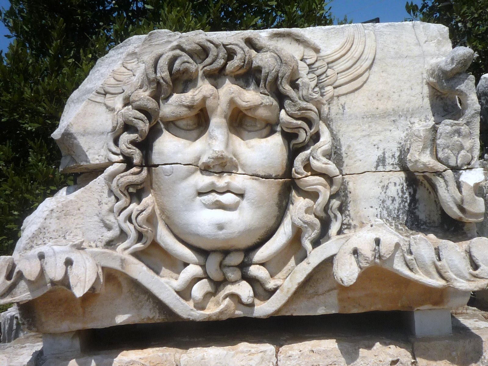 medusa in didyma roman art day trips from istanbul statue