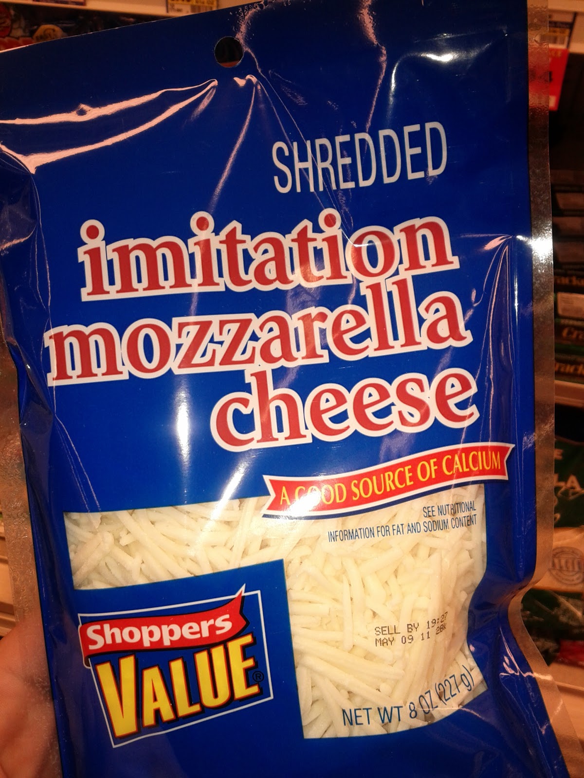 Imitation Cheese At the Local Jewel