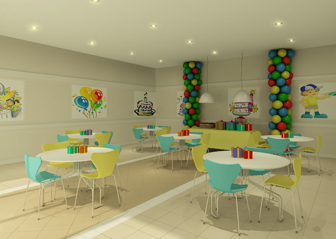 Salão de Festas Infantil - 3D Max