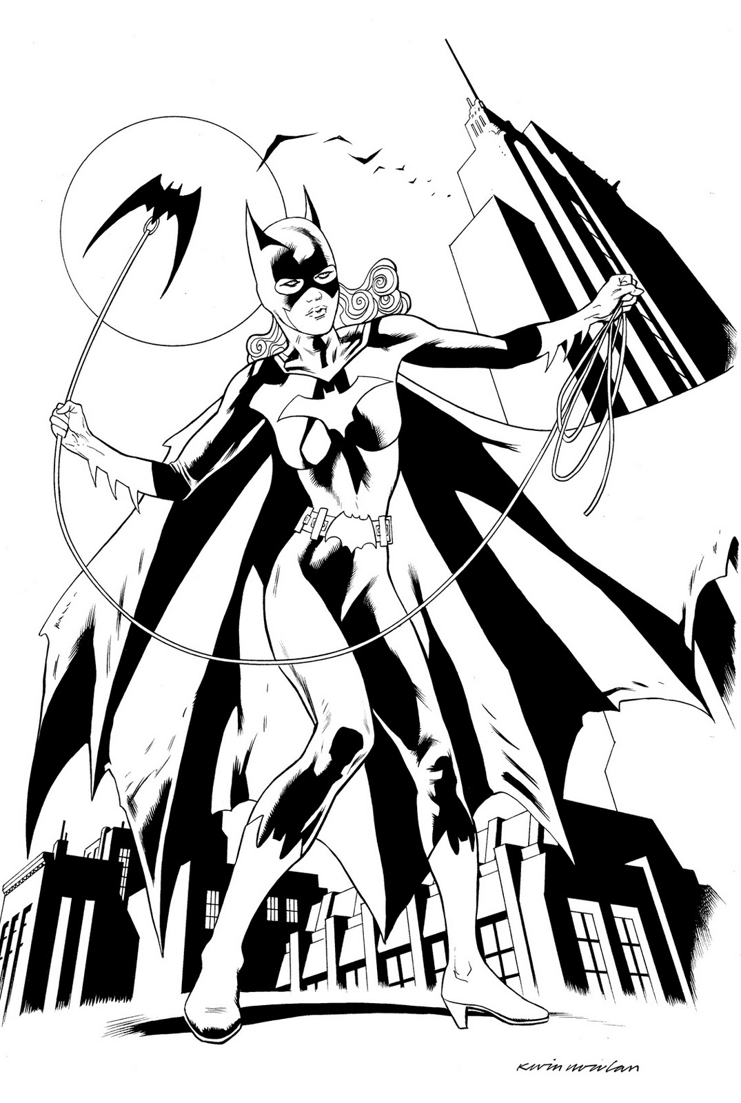 Batgirl Coloring Page Batgirl Coloring Page