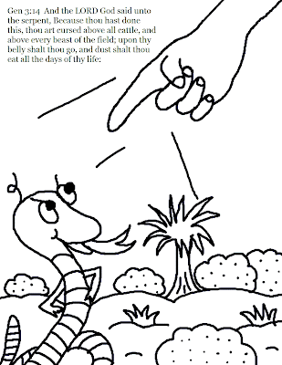 Adam and Eve Coloring Pages