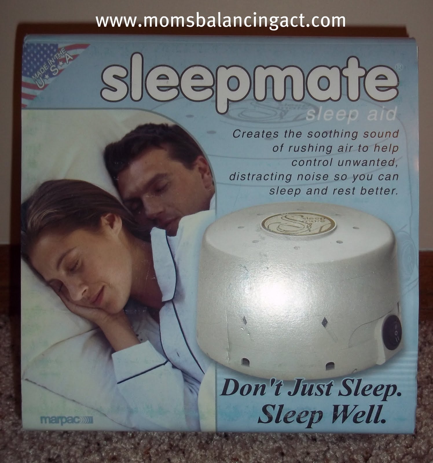 Marpac DualSpeed SleepMate Sound Machine from Fabove Review & Giveaway