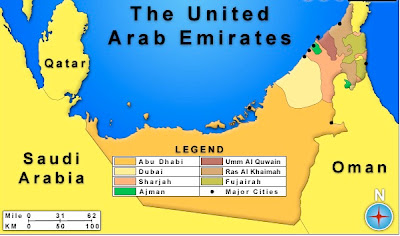 Dubai+map+uae