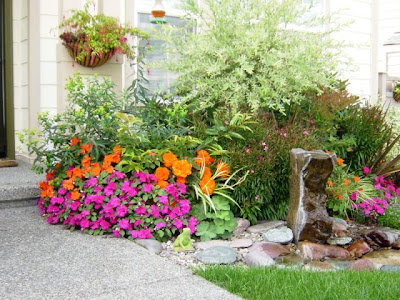 the focal point fountain bed