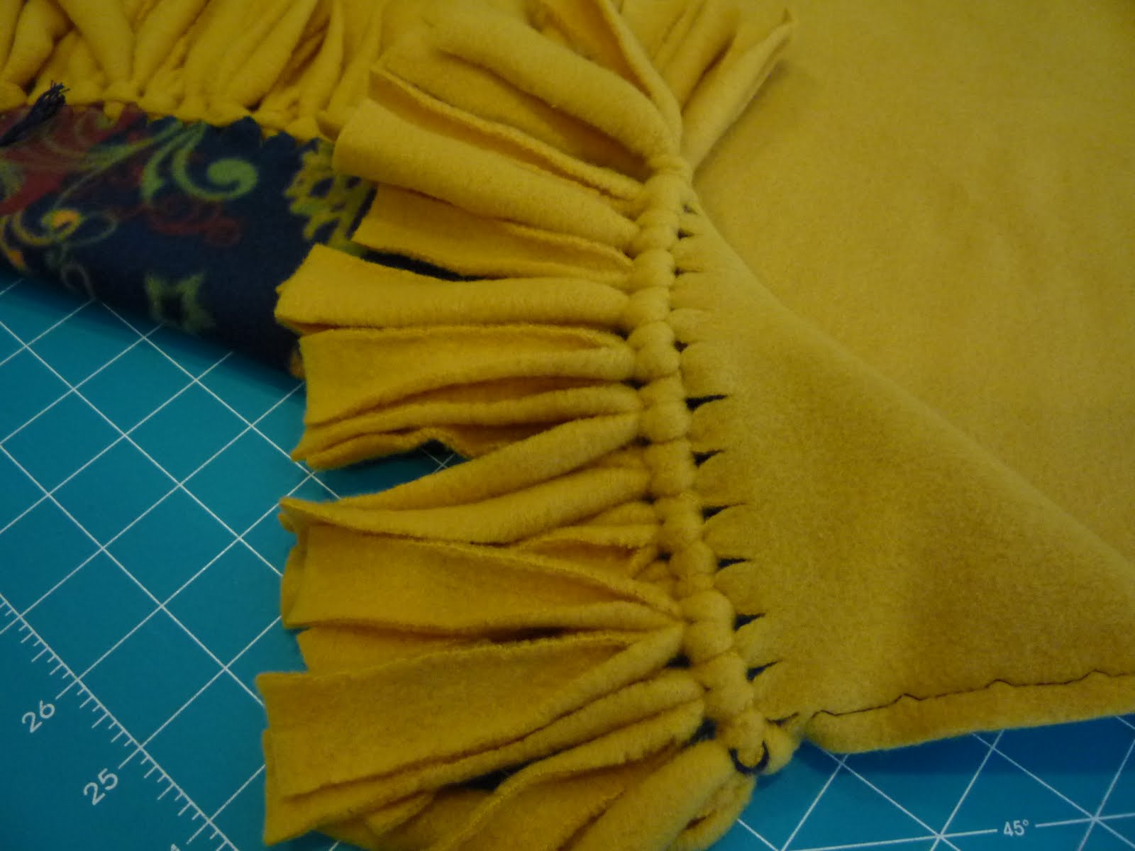 Pilgrims Home How to Make a Fleece Blanket