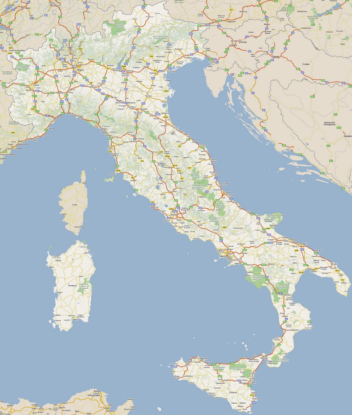 Harta Italia Orase
