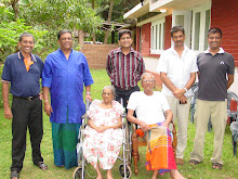 Jeyaraj with his parents and brothers