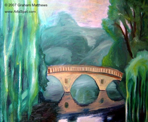 Cambridge Bridge Painting