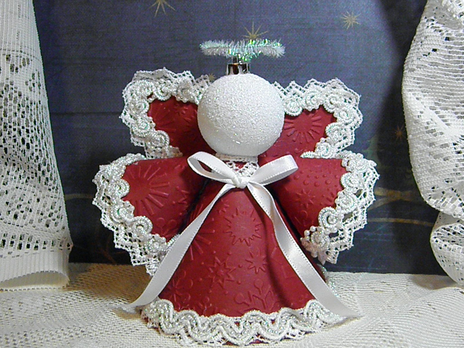 MM Girl Stamping Paper Angel Ornaments