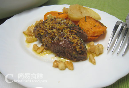 焗羊扒番薯 Baked Lamb Steaks with Sweet Potatoes