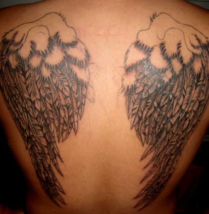 Jonh Devil Wing Tattoos angle wing tattoos. Jonh Devil Wing Tattoos