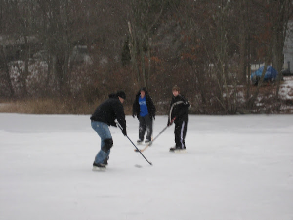 Hockey on Smith Pond