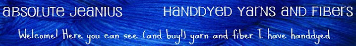 absolute jeanius handdyed yarns and fibers