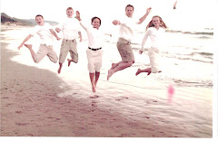 We jump together!  Yes old picture....look how young Nick looks!