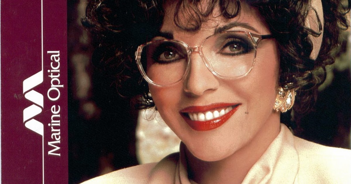 LEGENDARY DAME! PROMO FLASHBACK JOAN COLLINS EYEWEAR..