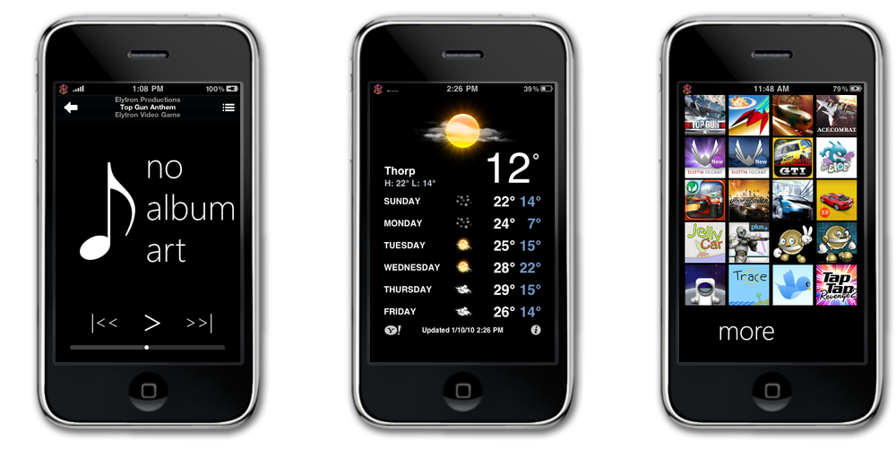 Zune HD Ultimate for iPhone and iPod touch The iPod touch log