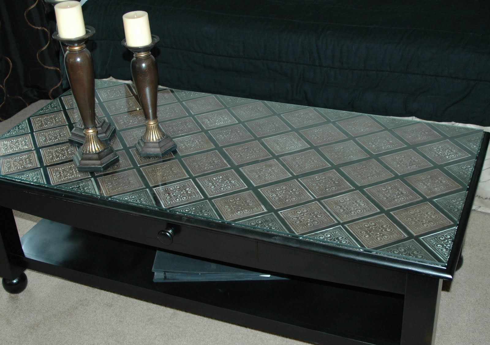 Creations By Christie Pressed Tin Coffee Table