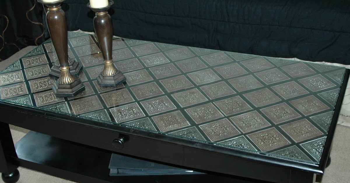 Creations By Christie Pressed Tin Coffee Table