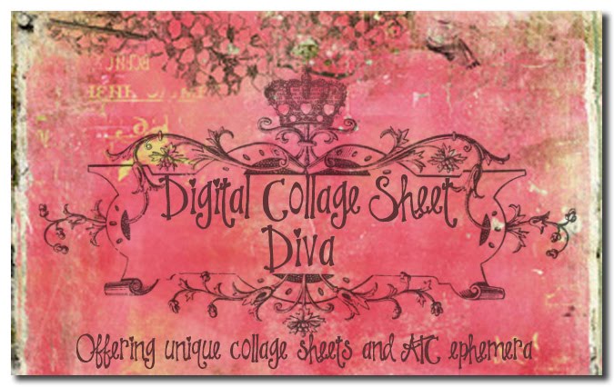 Digital Collage Sheet Diva