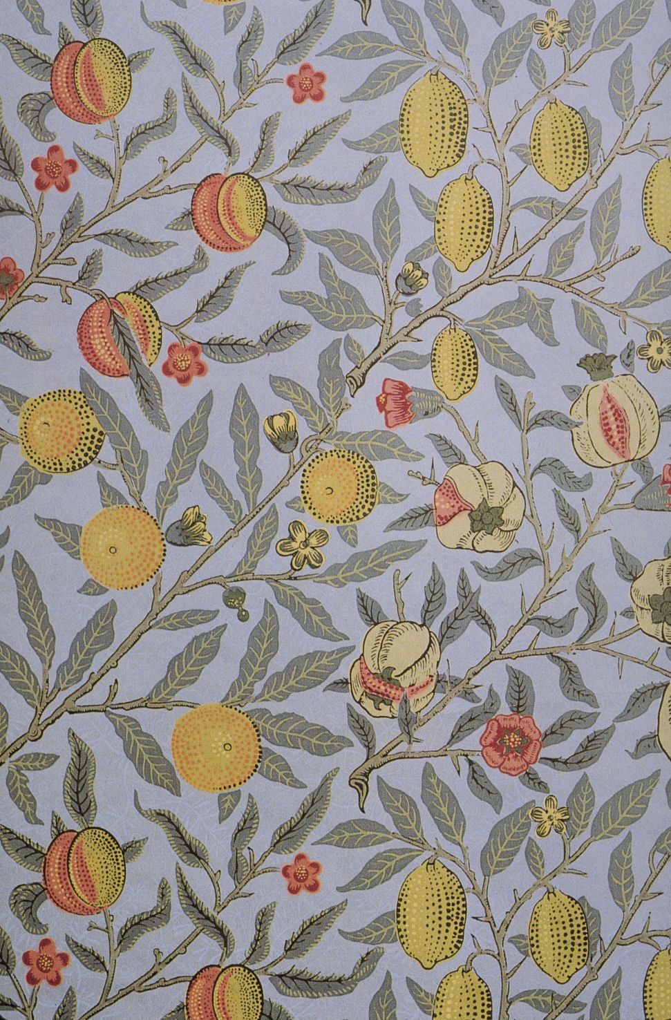 Vintage Ephemera: Fruit (or Pomegranate) wallpaper designed by William