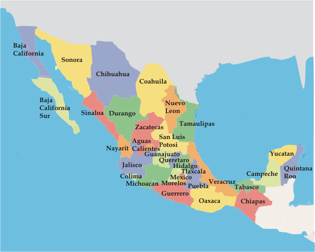 TOMADAS - Fotos tomadas por nosotros. - Página 8 Mapa+estados+de+mexico