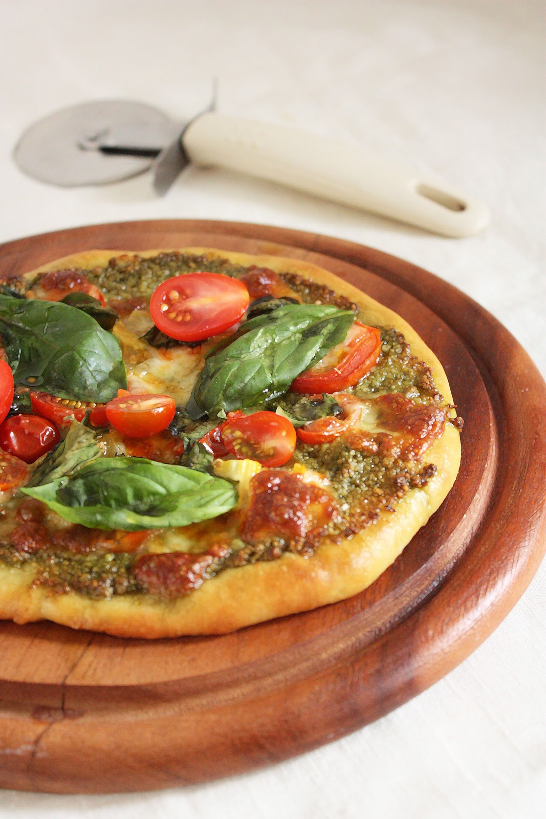 Cherry on a Cake A PESTO PIZZA WITH JAMIE OLIVER'S PIZZA DOUGH