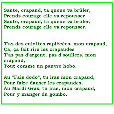 Saute Crapaud, The Musical