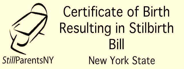 Certificate of Birth Resulting in Stillbirth Bill