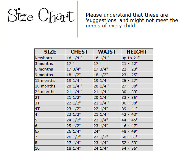 Lulu Size Chart