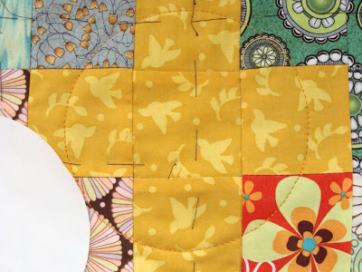 example quilting one circle with stickers
