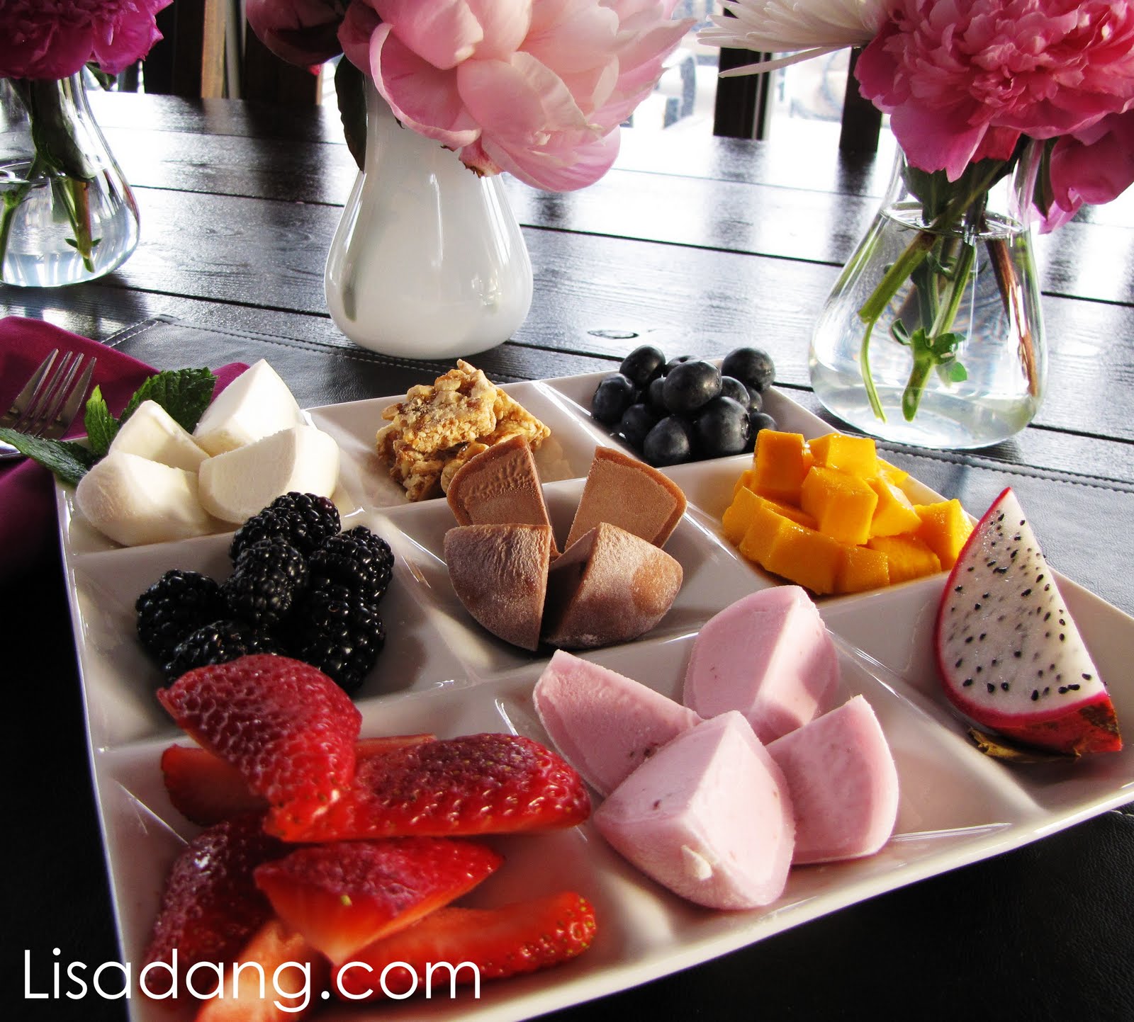 Dang It Delicious Dessert Plate, Pink Peonies...Miriam goes Clipless!