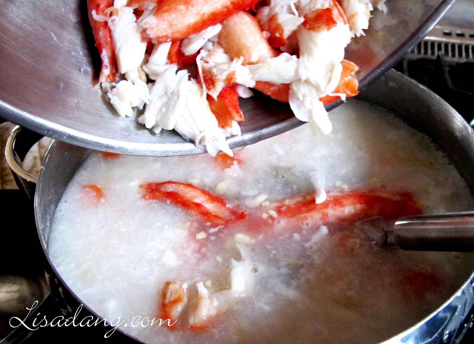 Dang It Delicious Porridge with King Crab and Shrimp