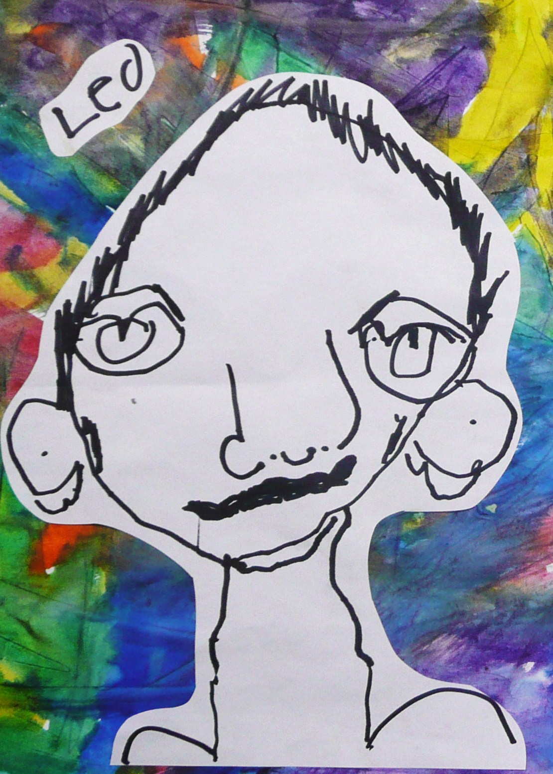 Art by Erin Leigh: Kindergarten Self Portraits