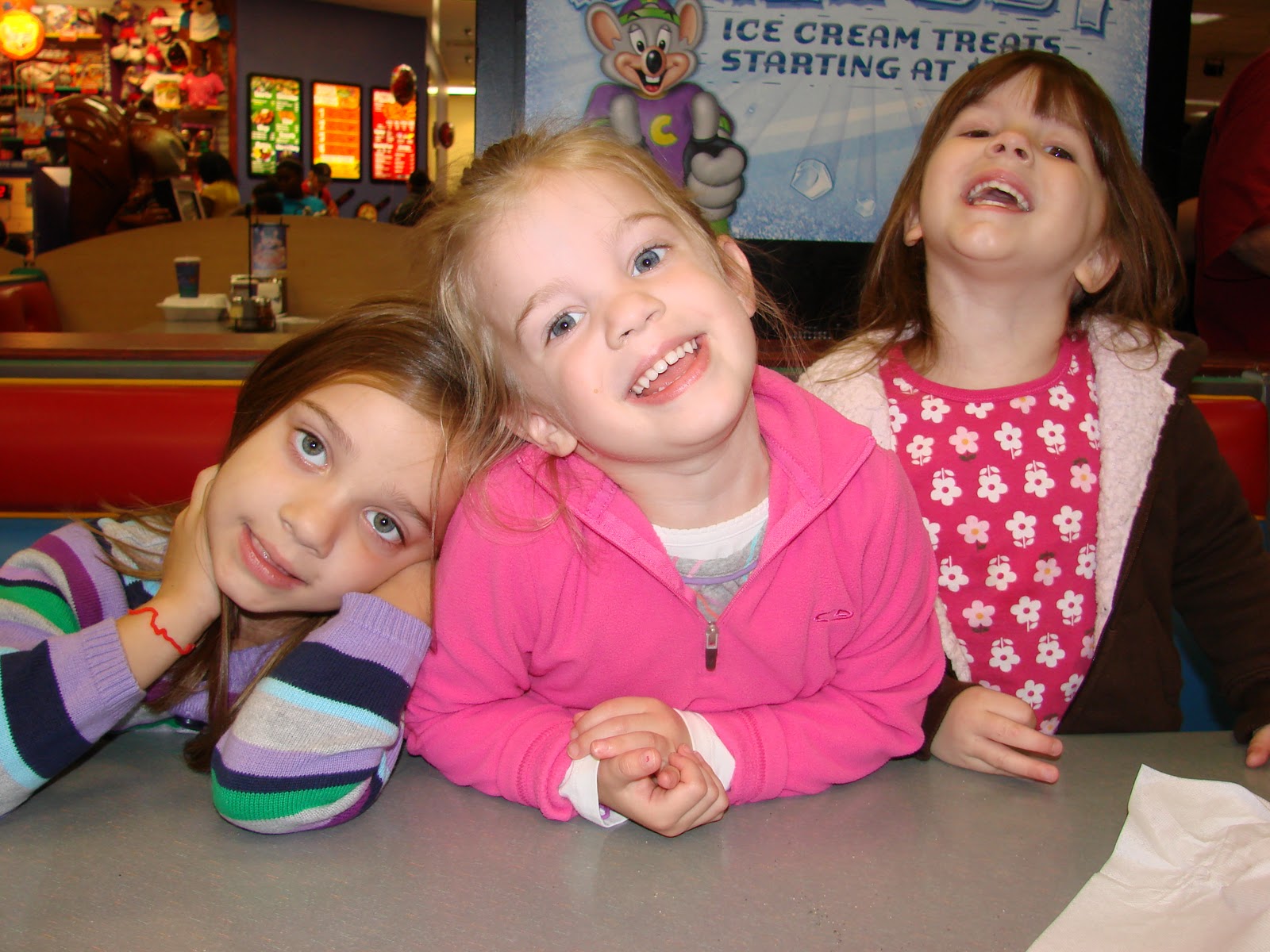 Straight to LePoint Sisters and Chuck E Cheese